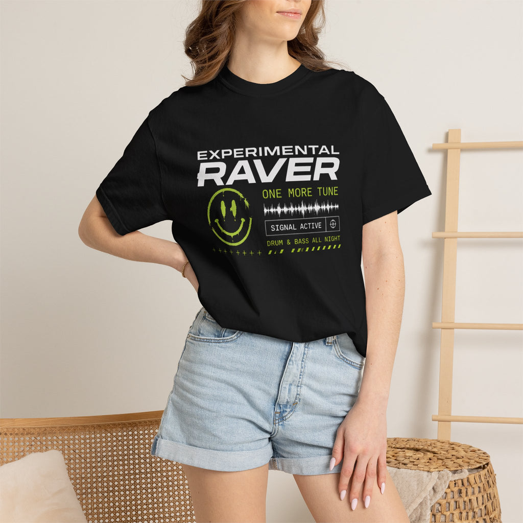 Experimental Raver T-Shirt — One More Time Smiley Graphic