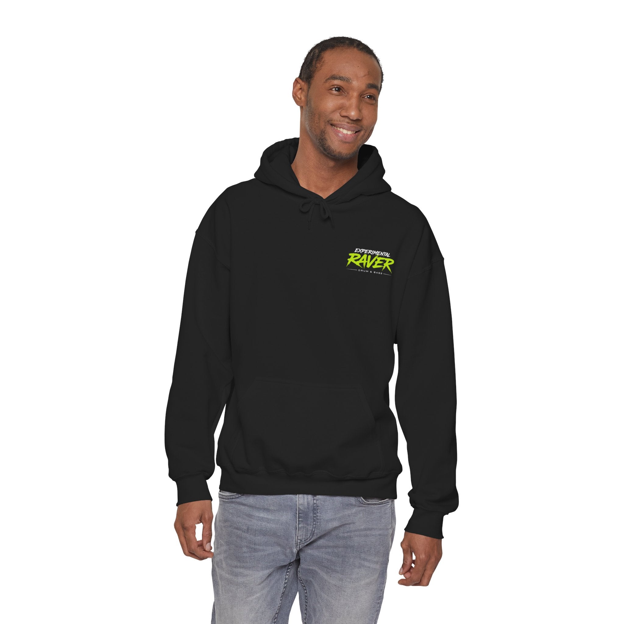 Experimental Raver graphic Hoodie | Drum & Bass Culture