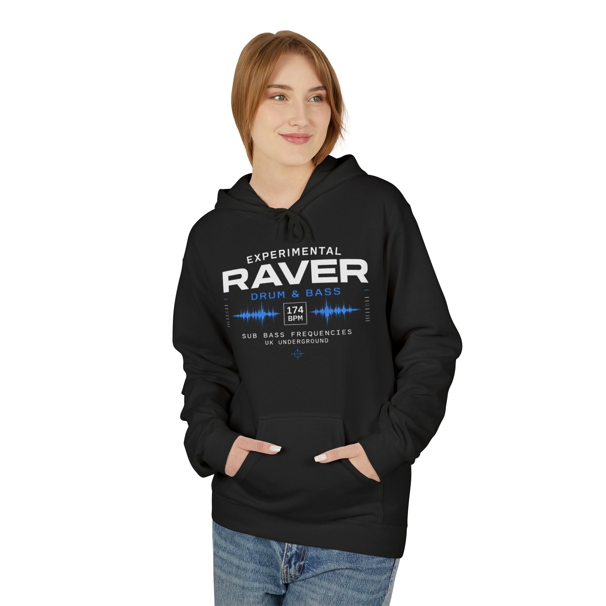 Drum & Bass Ranger Hoodie – Experimental Soundwave Music Pullover