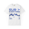 T-Shirt — “Sub > Everything” Bass Wave Graphic Tee