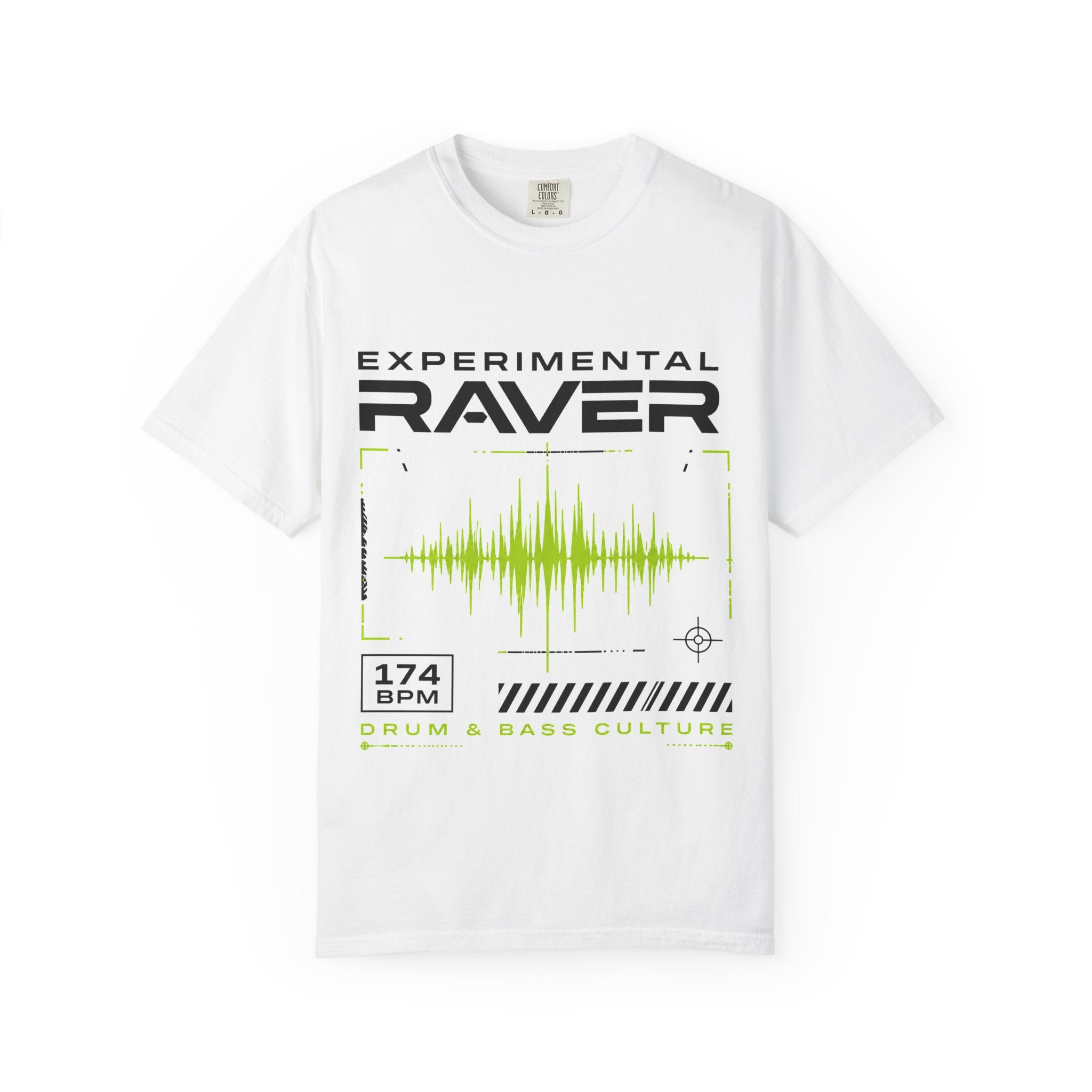 Experimental Raver T-Shirt — 174 BPM Drum & Bass Graphic Tee